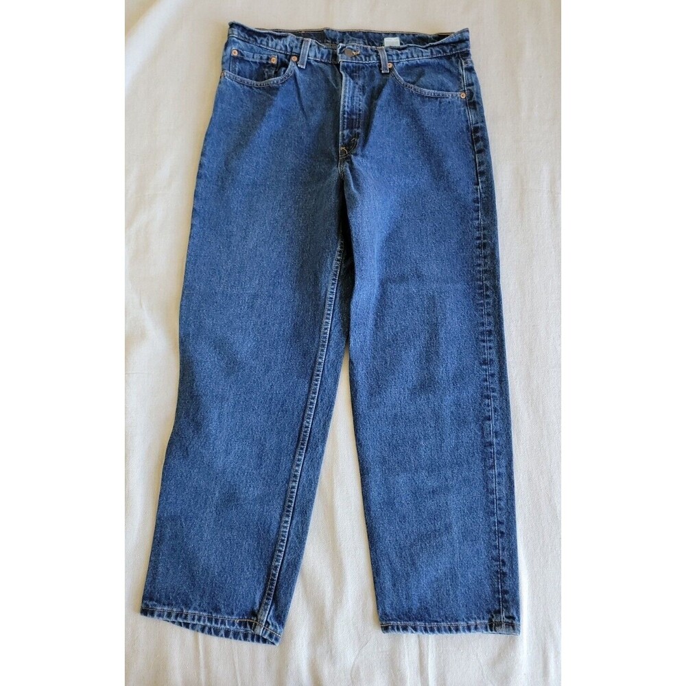 Levis 550 Mens‎ Jeans 36x29.5 Relaxed Cotton Blue Mid Rise Tapered VTG 90s Y2K